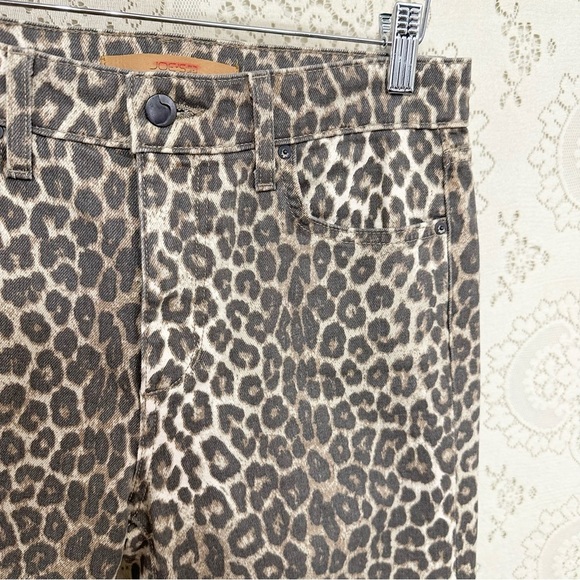 Joe's Jeans Women's The Callie High-Waist Crop Bootcut Pants Amur Leopard Print - Picture 9 of 12